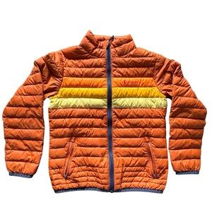 Cotopaxi Kids’ Fuego Down Jacket Orange Yellow Lightweight Winter Size XSM